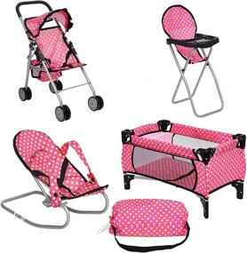 img 4 attached to 🏻 Play Stroller 3: A Versatile Doll Chair for Infants