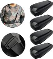 🚗 car seat belt clip: comfortable & safe shoulder strap adjuster for adults, kids & pregnant women - 4 pack logo