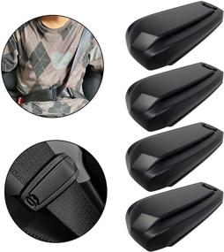 img 4 attached to 🚗 Car Seat Belt Clip: Comfortable & Safe Shoulder Strap Adjuster for Adults, Kids & Pregnant Women - 4 Pack