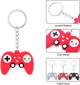 img 2 attached to 🎮 Set of 24 Controller Keychains - Video Game Controller Handle Key Ring Pendants in 3 Attractive Colors - Ideal for Video Game Parties, Birthdays, and Party Favors