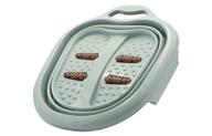 🦶 eternal living stress relief collapsible foot spa: relax and relieve fatigued feet with massaging rollers - large teal foot soak bath tub logo