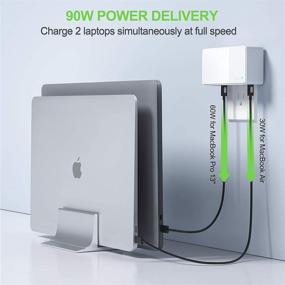 img 3 attached to 🔌 90W 4 Port Power Delivery PD 3.0 PPS Fast Charger for MacBook, Dell XPS 13, iPhone 12/12 Mini/12 Pro/12 Pro Max, Galaxy S20/S10, Note 10+/10, iPad Pro, Pixel - Nekmit USB C Charger