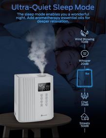 img 1 attached to Elechomes Humidifier Humidifiers Bedroom Shut Off Heating, Cooling & Air Quality