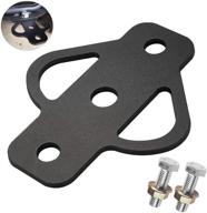 🔧 universal steel 3-way trailer hitch adapter with bolt for atv, lawn mower, golf cart, yard cart, garden tractor - ideal for flat towing and tow ball mounting logo