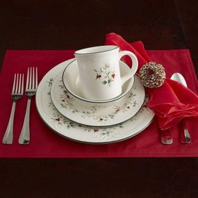 img 1 attached to 🍽️ Winterberry 16-Piece Dinnerware Set by Pfaltzgraff - Service for 4