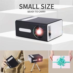img 3 attached to 📽️ Portable Mini Projector for Mobile Devices - USB HDMI TF AV 3.5mm Headphone Jack Compatible Gift for Kids - Pro Projector