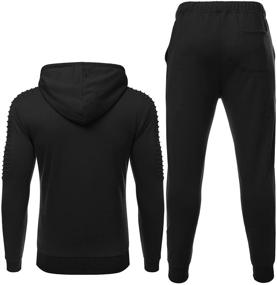 img 1 attached to COOFANDY Tracksuit Sweatsuit Jogging Athletic Men's Clothing in Active