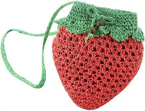 img 1 attached to 🍓 Strawberry Sherry Handbag Cross Body, Women's Satchel with Shoulder Strap, including Wallet