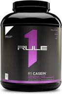 🍦 rule one proteins, r1 casein - vanilla crème: high-quality slow-release micellar casein for optimal muscle nourishment - 4lbs, 55 servings logo