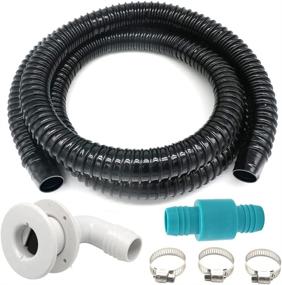 img 4 attached to 🚤 Complete 7.2FT Boat Bilge Pump Installation Kit: Inclusive of 1-1/8-Inch Hose Plumbing, 90-degree Elbow Thru-Hull Scupper, Check Valve, and Stainless Steel Clamps