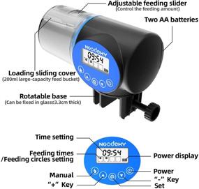 img 3 attached to Noodoky Automatic Dispenser Adjustable Aquarium