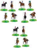 beistle 53427 horse racing centerpiece logo