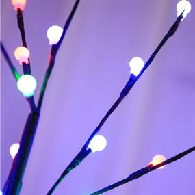 img 2 attached to 🎄 Leruckdite LED Tree Ball Light 6FT 208L LED Christmas Tree Decorations: Stunning Indoor/Outdoor Artificial Light Decoration for Bedroom and Home