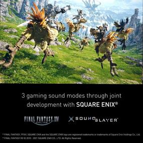 img 2 attached to 🎮 Revamp Your Gaming Experience with the Panasonic SoundSlayer Soundbar: Final Fantasy XIV Online Edition, Dolby Atmos Gaming Speakers for PC & Home Theater, Built-in Subwoofer – SC-HTB01PP (Black)