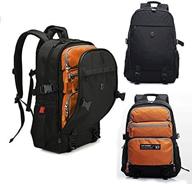 🎒 black transformable convertible backpack with carry compartment logo