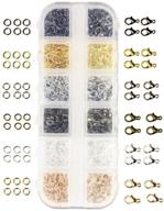 bingcute jewelry findings kit: 10mm lobster claw clasps and jump rings for jewelry making supplies (choose from 12mm options) logo