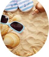 🐚 bibitime seaside shell vinyl sticker for bathroom toilet seat cover decal - decorative toilet lid design (12.99" x 15.35") logo