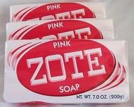 🧼 zote laundry soap bar - ultimate stain remover, catfish bait - pink (3 bars, 7 oz/200g each) logo