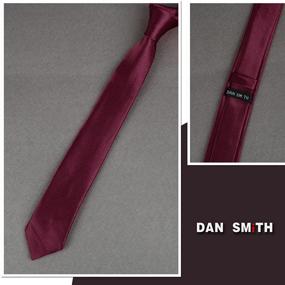 img 1 attached to DAN2004 Turquoise Crimson Men's Accessories, Ties, Cummerbunds & Pocket Squares by Dan Smith