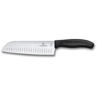 🔪 victorinox vic-5.2523.17us2 fibrox pro santoku 7" granton blade - premium black, multi-purpose kitchen knife with 1½" handle width logo