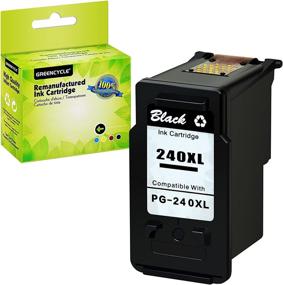 img 4 attached to 🖨️ High-Quality GREENCYCLE Remanufactured Ink Cartridge for Canon PG-240XL - Compatible with PIXMA MG Series & MX Series Printers (Black, 1 Pack)