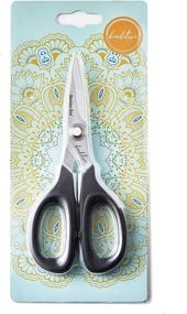 img 4 attached to 🧵 Beaditive 6-Inch Sewing Scissors - Stainless Steel Fabric Scissors for Easy Cloth Cutting & Quilting - Professional Craft Tailor & Dressmaker Shears with Serrated Blade - Comfortable Grip – Black