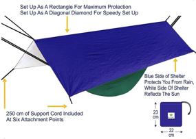 img 2 attached to 🌧️ Hammock Bliss All Purpose Waterproof Shelter: The Ultimate Gear for Rain-Free Hammock Camping