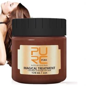 img 4 attached to 120ML Magical Hair Mask: 2021 Advanced Molecular Hair Roots Treatment - Repairs Damaged Hair Roots in 5 Seconds | Keratin Hair & Scalp Treatment Tonic