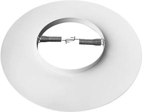 img 2 attached to 🔆 [6-Pack] PROCURU 6-inch Open Metal Ring Trim for Recessed Can Lights - BR30, PAR30, LED, Incandescent, CFL, Halogen Compatible (White, Pack of 6)