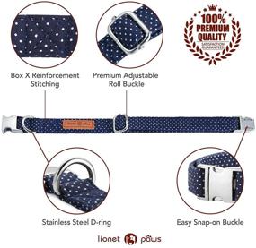 img 2 attached to 🦁 Lionet Paws Dog and Cat Collar with Bowtie: Soft, Comfortable, and Adjustable - Perfect Gift for Boy or Girl Pets of All Sizes