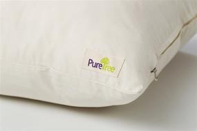 img 2 attached to 🌱 PureTree Organic Shredded Latex Pillow - USDA GOLS Certified Organic Natural Latex Organic Cotton Cover: Queen/Standard Size, 1-Pack