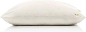 img 4 attached to 🌱 PureTree Organic Shredded Latex Pillow - USDA GOLS Certified Organic Natural Latex Organic Cotton Cover: Queen/Standard Size, 1-Pack