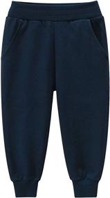 img 2 attached to Fruitsunchen Toddler Jogger Elastic Sweatpants Boys' Clothing via Pants