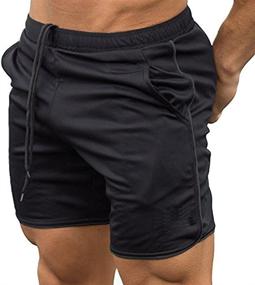 img 4 attached to Men's Gym Workout Boxing Shorts | Running Short Pants for Training | Fitted Bodybuilding Jogger Short by EVERWORTH