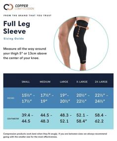 img 1 attached to Copper Compression Full Leg Sleeve