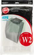 hoover media filtration: 2-pack of wt2 repl 🔒 hepa bags, capturing 99.97% of 3 micron dust and pollens логотип