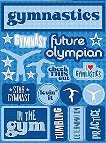 img 1 attached to RSD-144 Reminisce Gymnastics Signature Series Dimensional Cardstock Stickers