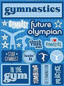 img 2 attached to RSD-144 Reminisce Gymnastics Signature Series Dimensional Cardstock Stickers