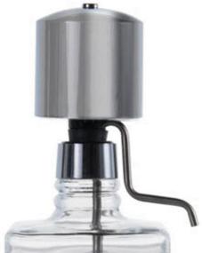 img 1 attached to Premium Lead-Free Crystal Mouthwash Dispenser: 💎 Effortlessly Dispense Perfect Measures with Twin Chrome Pumps