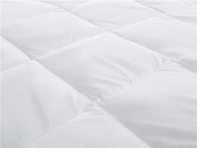 img 1 attached to 🌿 Puredown Lightweight White Goose Down Comforter Duvet Insert, 100% Cotton Fabric | Corner Duvet Tabs | Light Warmth Thin Quilt for Summer & Warmer Climates | Full/Queen Size