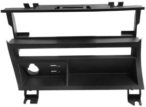 img 4 attached to 🚘 Dynavin Double DIN Stereo Dash Kit with Single Row Style HVAC Relocation Bracket for BMW 3-Series (1998-2006)