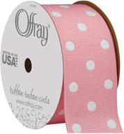 🎀 offray 352557: pink 1.5" wide grosgrain ribbon - 3 yards, vibrant and versatile logo