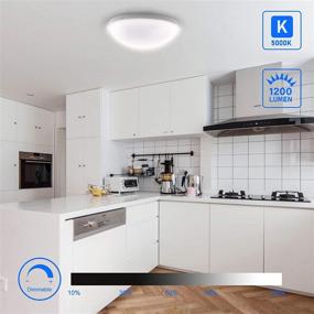 img 2 attached to 💡 UL Listed 11 Inch Dimmable LED Light Fixtures Ceiling Mount, Daylight 5000K, 15W 1200lm, CRI90+, Energetic Ceiling Lights for Bedroom, Kitchen, Living Room