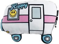 🏕️ i-scream happy camper autograph pillow: ideal for parties, camping, birthdays & more! logo