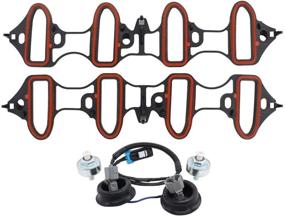 img 4 attached to High-Quality Knock Sensor Harness Intake Manifold Gasket Kit: Compatible with Chevy, Pontiac, Buick, Cadillac, GMC - Genuine OEM Part 12601822 104566030 - by Lucky Seven