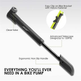 img 1 attached to 🚴 Giwil Mini Bicycle Pump with Repair Kit - Multifunctional 120 PSI Frame Pump for Bikes, Balls - Presta & Schrader Valve Compatible