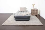 🛏️ надувной матрас sleeplux durable: встроенный насос, подушка, usb-зарядка – комфортный односпальный, высотой 15 дюймов. logo