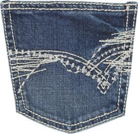 img 1 attached to 👖 Vintage Boot Canyon Boys' Jeans by Wrangler − Stylish Boys Clothing