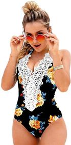 img 4 attached to Blooming Jelly Vintage Swimsuit Swimwear Women's Clothing in Swimsuits & Cover Ups