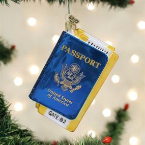 img 3 attached to 🌍 Travel the Globe with Old World Christmas Passport Cities, Places, and Landmarks Glass Blown Ornaments for Your Christmas Tree